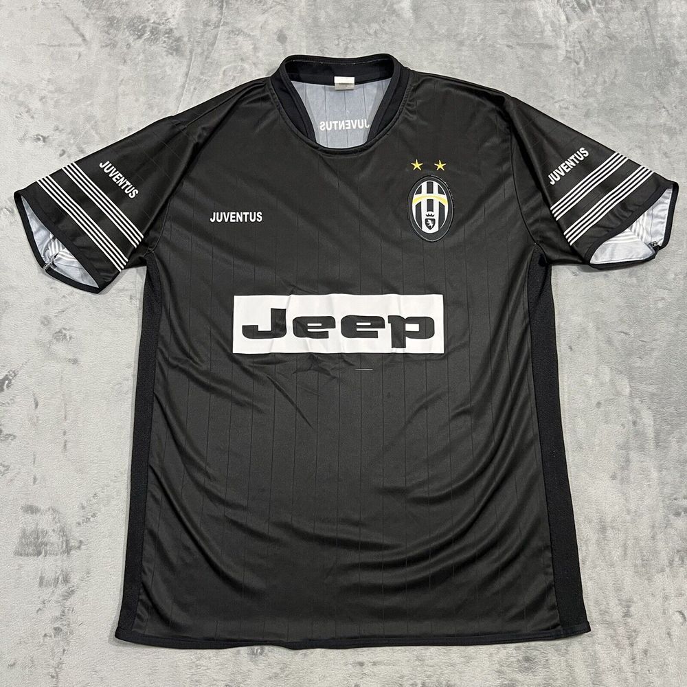 Juventus‎ Jeep Jersey #4 Large Shirt Kit Black White Italia Serie A Futbol